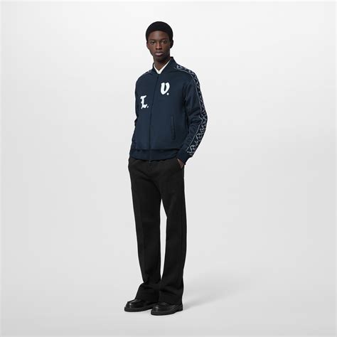 louis vuitton logo embroidered track top|Embroidered Signature Tracktop .